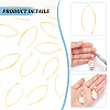 50Pcs Brass Earring Hooks KK-UN0002-80-4