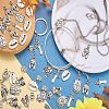 70Pcs 6 Styles Tibetan Style Alloy Pendants FIND-SZ0003-91-8