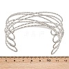 304 Stainless Steel Cuff Bangles for Women BJEW-Z155-05P-5