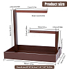 Rectangle Wood Jewelry Display Stands ODIS-WH0329-34B-2