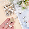 40Pcs Iron Bolo Tie Slides Clasp Accessories FIND-CL0002-29-3
