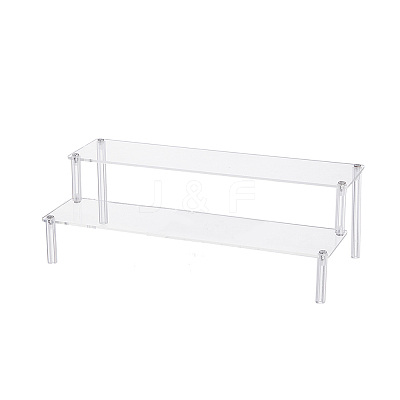 2-Tier Acrylic Organizer Display Riser Rack ODIS-WH0070-11B-02-1