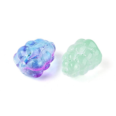 Baking Paint Transparent Glass Beads DGLA-N018-03-1