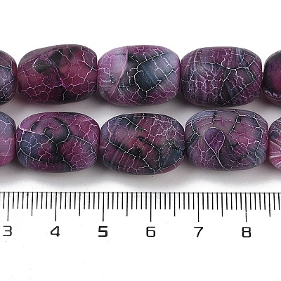 Natural Weathered Agate Beads Strands G-NH0047-B08-02-1