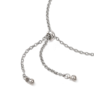 304 Stainless Steel Cable Chain Rolo Chain Bracelet Making AJEW-JB01459-02-1