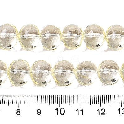 Transparent Electroplate Glass Beads Strands EGLA-N012-06E-1