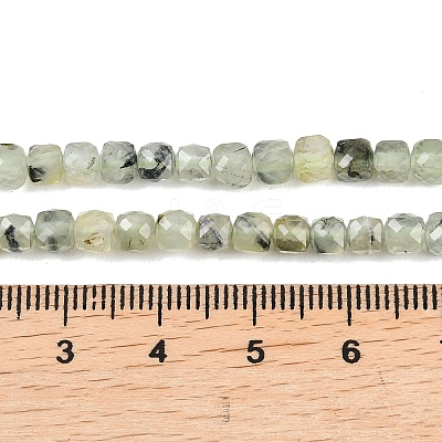 Natural Prehnite Beads Strands G-B171-A01-4x4mm-1