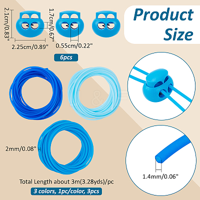 3M Hollow Pipe PVC Tubular Synthetic Rubber Cord DIY-NB0012-60D-1