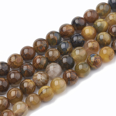Natural Pietersite Beads Strands G-S333-10mm-010-1