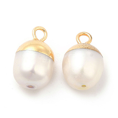 Natural Pearl Pendants PEAR-P004-45KCG-1