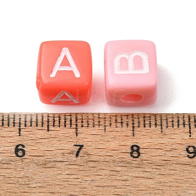 Opaque Acrylic European Beads AC-CBA7A73-01-1