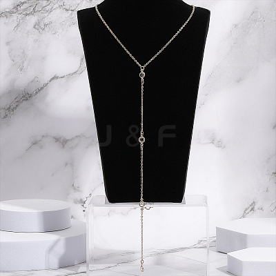 8Pcs 4 Styles Alloy Backdrop Necklace Body Chain NJEW-CA0001-15-1