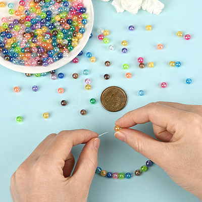 Eco-Friendly Transparent Acrylic Beads OACR-PA0001-30A-01-1