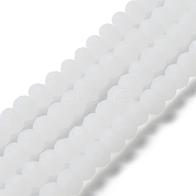 Imitation Jade Solid Color Glass Beads Strands EGLA-A034-J4mm-MD05-1