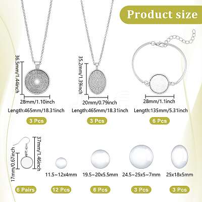 DIY Brass Dangle Earring & Iron Chain Necklaces & Alloy Bangle Making Kits SJEW-UN00001-1