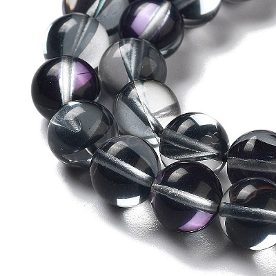Synthetic Moonstone Beads Strands G-P528-J03-16-1