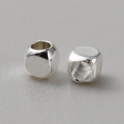 Cube Brass Beads LS-KK-WH0081-64A-1