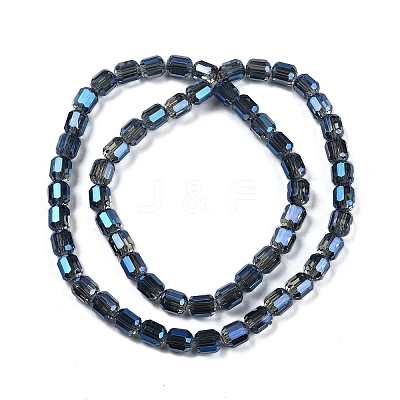 Electroplate Glass Beads Strands GLAA-G112-07E-1