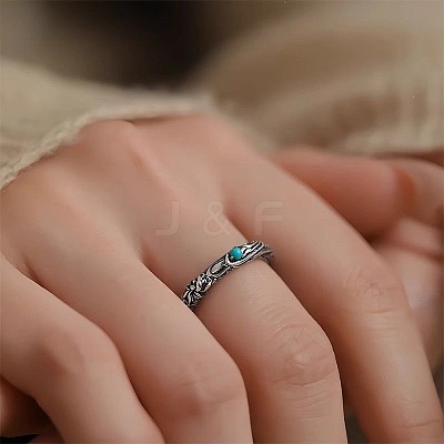 Brass & Resin Cuff Open Rings for Women WG409D6-01-1