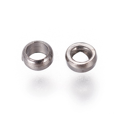 Brass Crimp Beads KK-L022-B-1