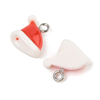 Christmas Theme Opaque Resin Pendants RESI-S08-02E-1