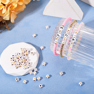 Opaque Acrylic Beads MACR-TAG0001-07L-1