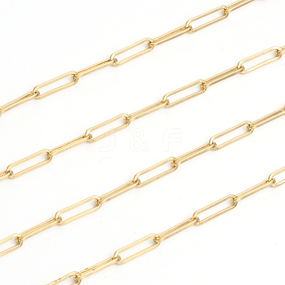 Brass Paperclip Chains CHC-L044-01B-G-1