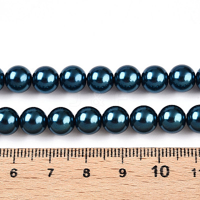 Glass Pearl Beads Strands HY-G002-01D-09-1