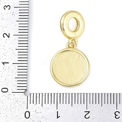 Rack Plating Brass Enamel European Dangle Charms KK-P287-50G-1
