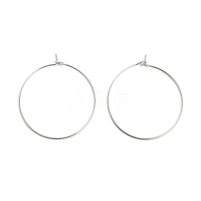Brass Hoop Earring Findings KK-R112-038D-1