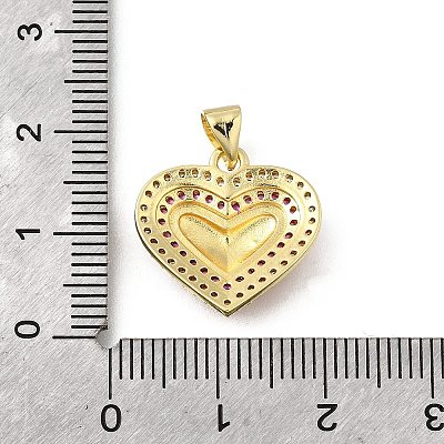 Brass Micro Pave Cubic Zirconia Pendants KK-Q066-18A-G-1