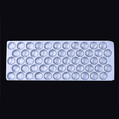 Transparent Glass Cabochons GGLA-R026-25mm-B-1
