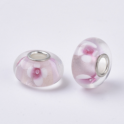 Handmade Lampwork European Beads LAMP-S193-004A-1