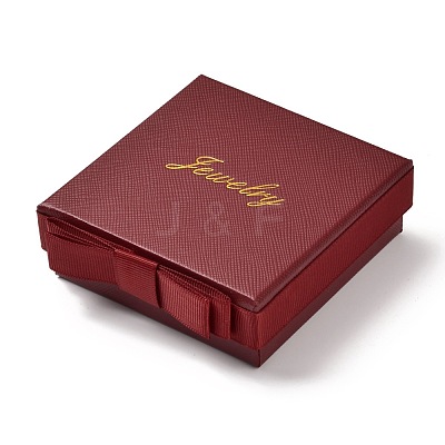 Square & Word Jewelry Cardboard Jewelry Boxes CBOX-C015-01C-01-1