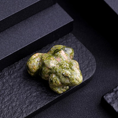 Natural Unakite Frog Display Decorations PW-WG5DF32-08-1