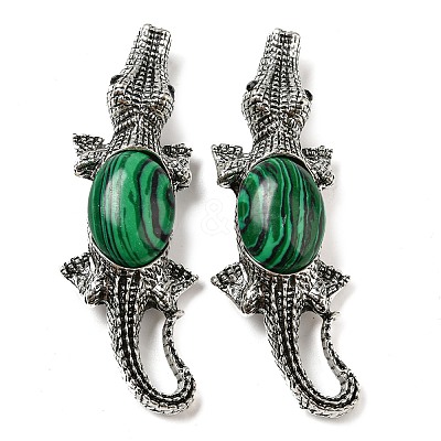 Dual-use Items Alloy Crocodile Brooch JEWB-C026-01H-AS-1