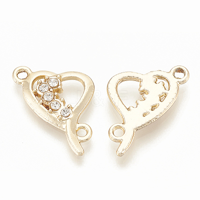 Alloy Rhinestone Links connectors X-ALRI-Q235-018KC-1