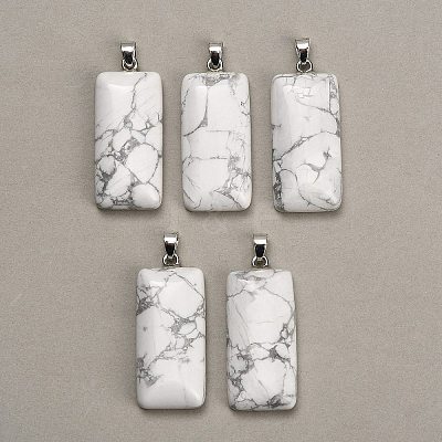 Natural Howlite Pendants GG-CBAA0EE-01P-18-1