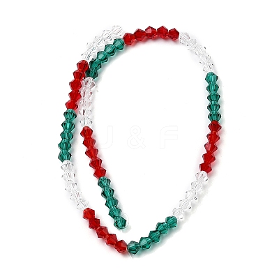 Transparent Gradient Color Glass Beads Strands GLAA-F131-01A-03-1