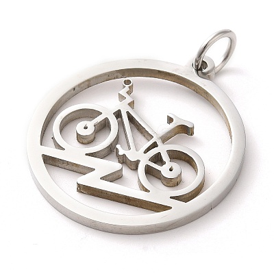 Non-Tarnish 304 Stainless Steel Pendants STAS-C086-05H-P-1