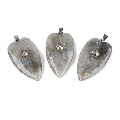 Natural Labradorite Pendants G-Q601-47D-1