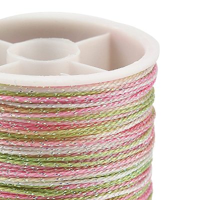 12 Rolls 12 Colors Polyester Cord OCOR-L046-B02-1