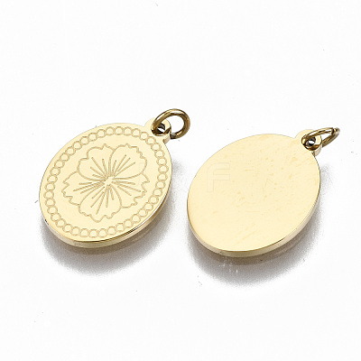 304 Stainless Steel Pendants STAS-S116-039G-1