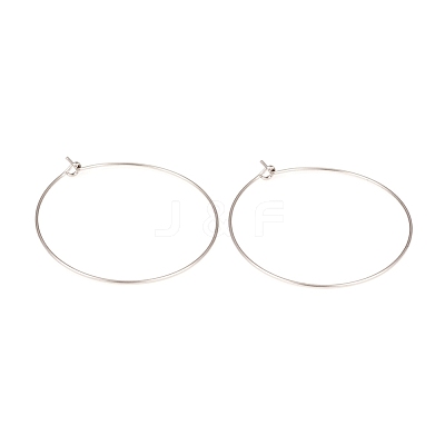316L Surgical Stainless Steel Hoop Earring Findings STAS-G229-07P-05-1