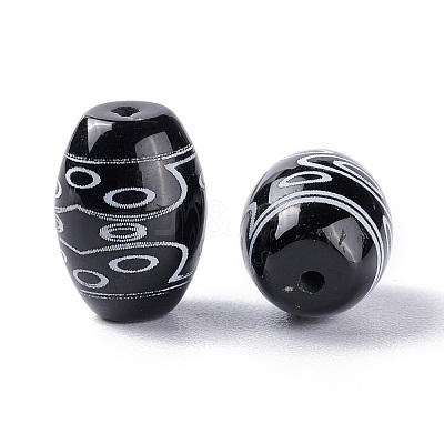 Tibetan Style dZi Beads TDZI-Z001-28-1