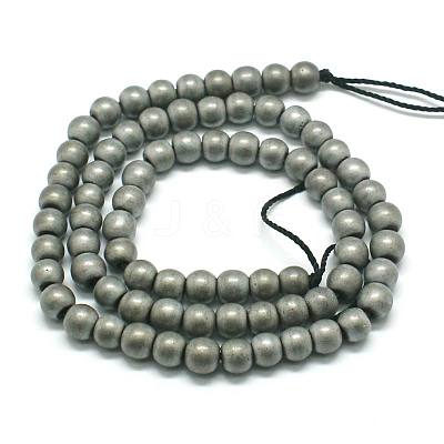 Non-magnetic Synthetic Hematite Beads Strands X-G-K015-6mm-02F-1