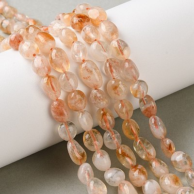 Heated Natural Citrine Beads Strands G-C268-A06-8x10mm-1