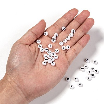 Acrylic Beads SACR-JQ0001-06-1