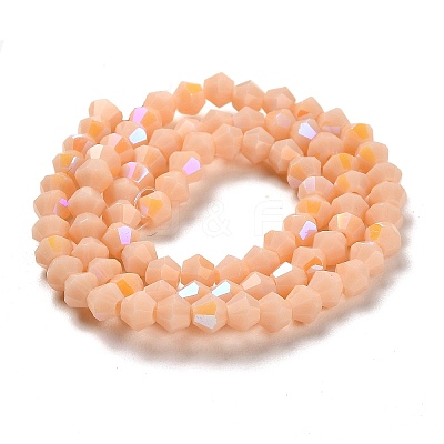 Opaque Solid Color Imitation Jade Glass Beads Strands LS-EGLA-A039-P4mm-L06-1