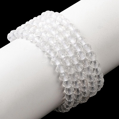 Natural Quartz Crystal Beads Strands G-H336-A11-03-1